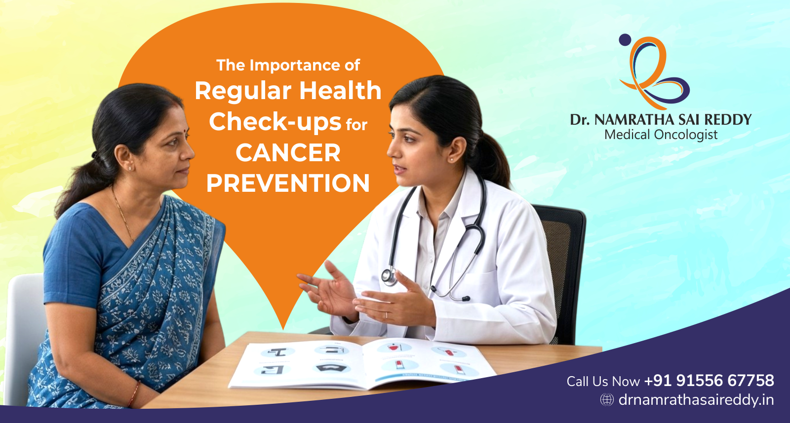 Regular health check-ups and age-appropriate cancer screening can help detect cancer early, improving treatment outcomes and saving lives.