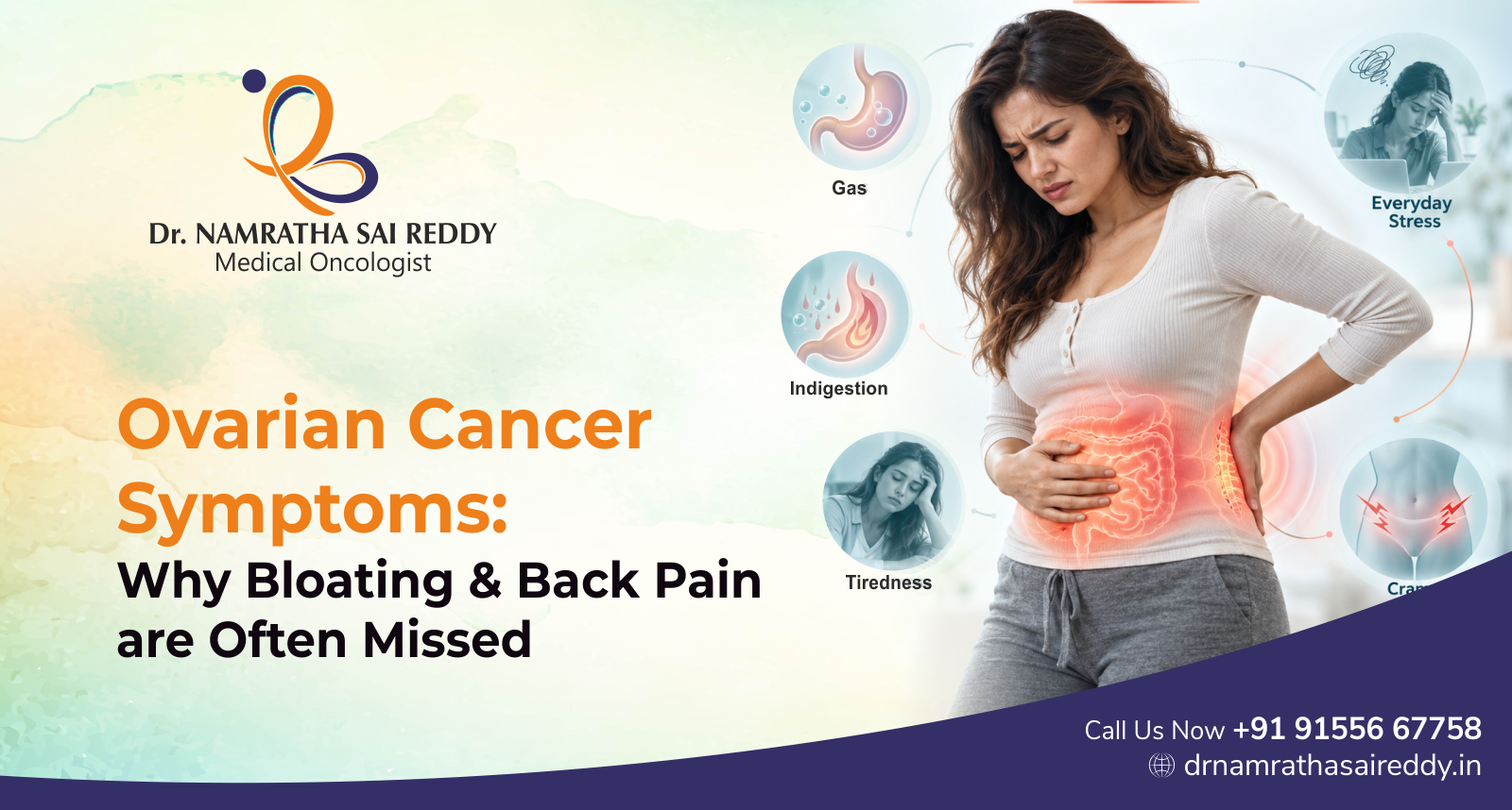 Ovarian Cancer Symptoms: Why Bloating and Back Pain Are Often Missed